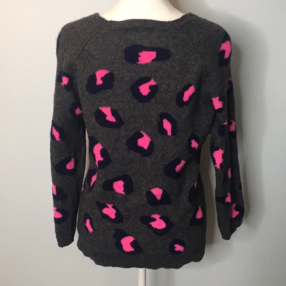 Jumper 1234 Cashmere Leopard Print Sweater - Picture 2 of 7